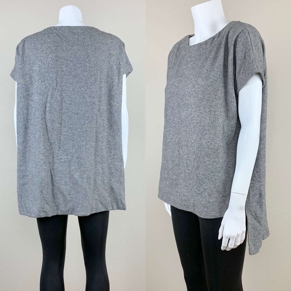 DVF Gray Oversize Sweater Top